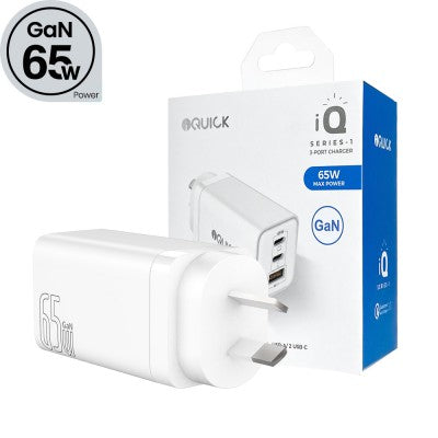 iQuick 65W USB-C Dual Ports Charging Adapter - Mister Click