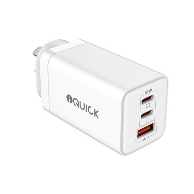 iQuick 65W USB-C Dual Ports Charging Adapter - Mister Click