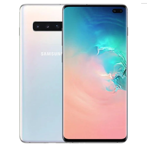 Refurbished Samsung Galaxy S10 Plus Prism White – Unlocked second-hand phone with warranty – Available in-store in Melbourne – Mister Click